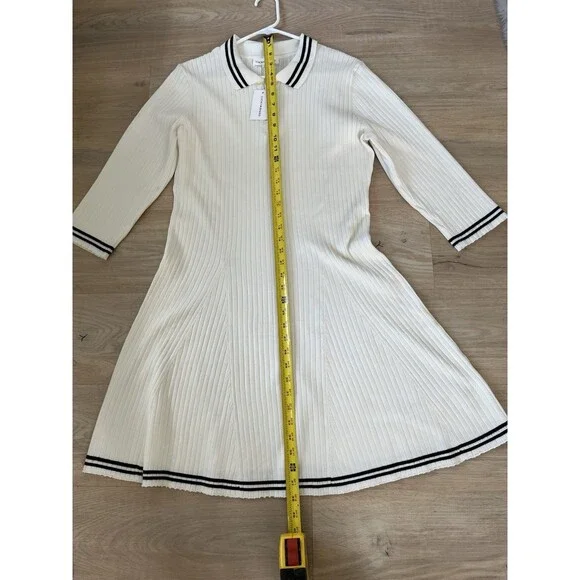 Lucky Brand Women's Knee Length Sporty Shirt Dress Ivory/ White Size XL - Picture 4 of 5